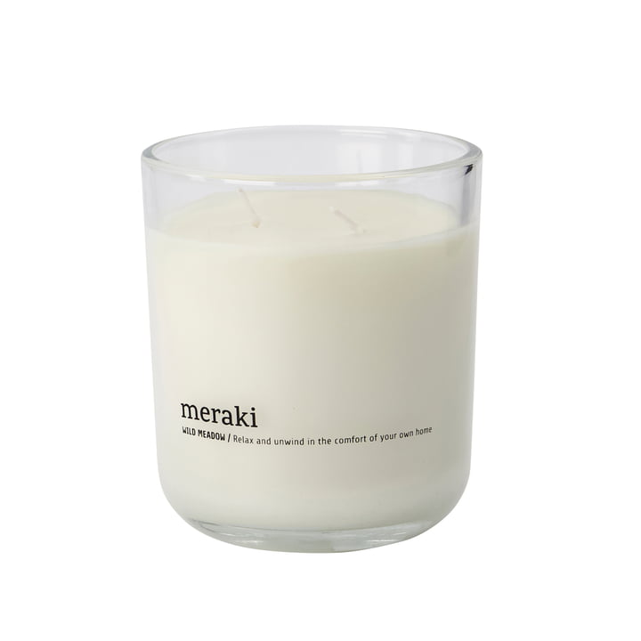 Scented candle Ø 9.6 cm, Wild meadow from Meraki