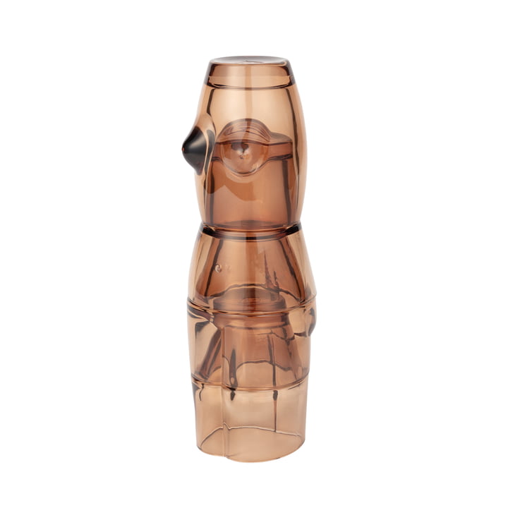 Body Drinking glass set (4 pieces) from Doiy in brown