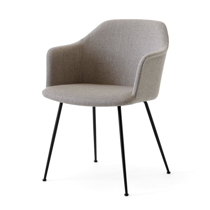 Rely HW35 Armchair, black / Kvadrat Re-Wool 218 from & Tradition
