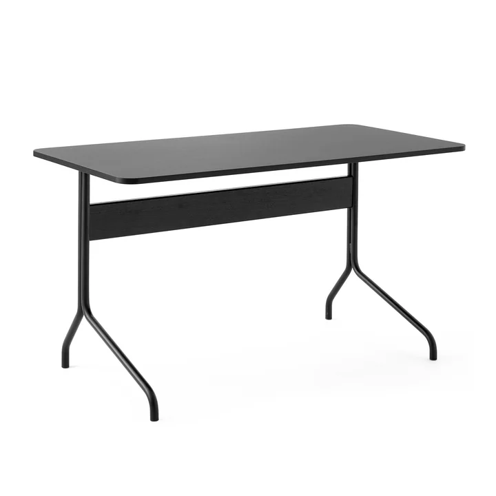 Pavilion AV16 Desk, 130 x 65 cm, black oak / black linoleum (4023) from & tradition
