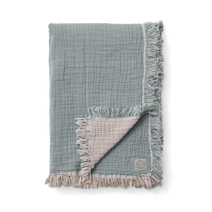 Collect SC32 / SC33 Bedspread / Wool Blanket, cloud / sage by & tradition