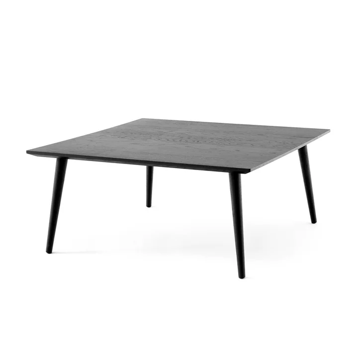 In Between Side table SK24, 90 x 90 cm, black lacquered oak from & tradition