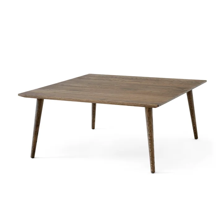 In Between Side table SK24, 90 x 90 cm, oak smoked and oiled