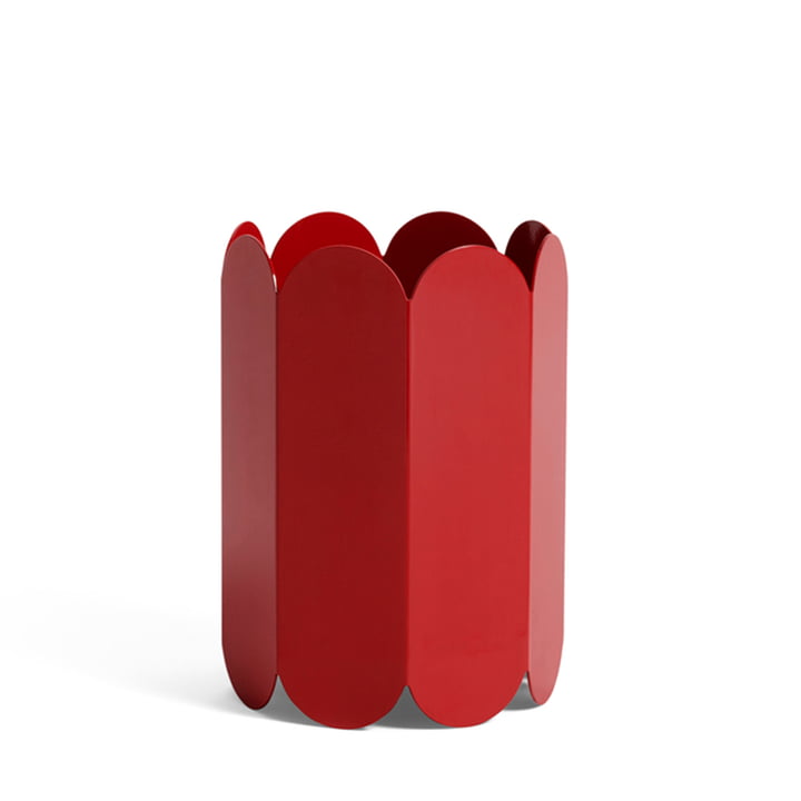 Arcs Vase from Hay in the color red