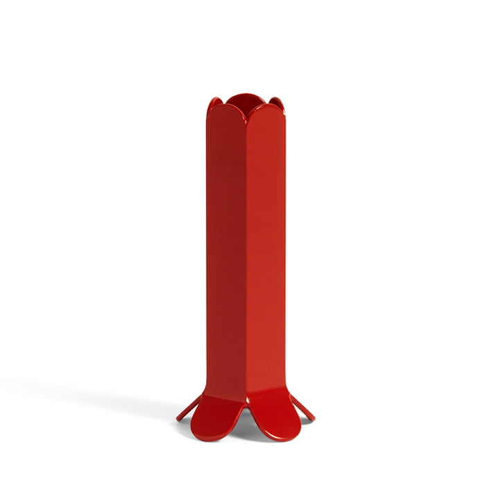 Arcs candleholder L by Hay in the color red