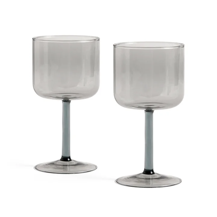 Tint Wine glass from HAY in the color gray in set of 2