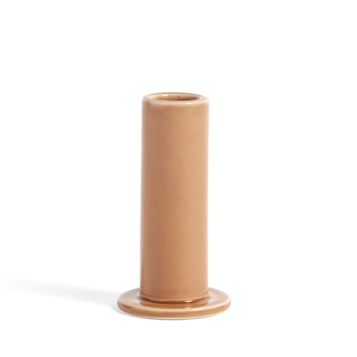Tube Candleholder M from Hay in color peach