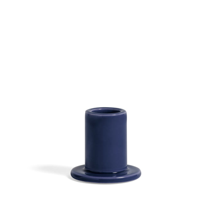 Tube Candleholder S from Hay in the color midnight blue