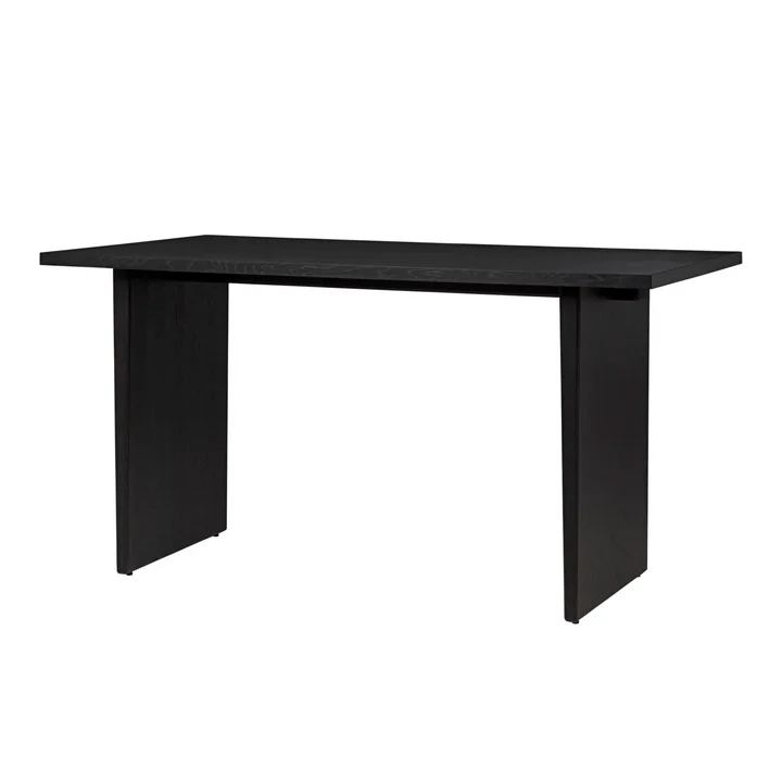 Private Desk, 60 x 120 cm, black / oak from Gubi