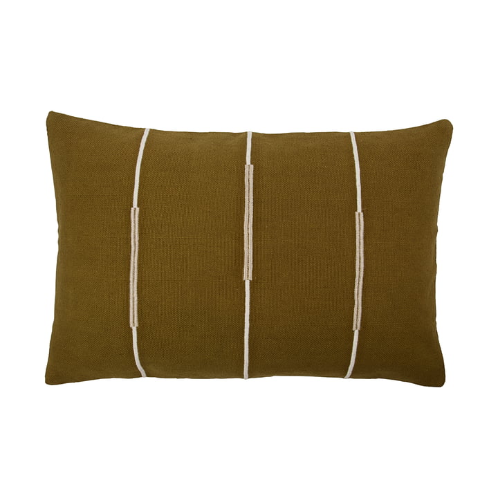 Indi Pillowcase 60 x 40 cm from House Doctor in olive green