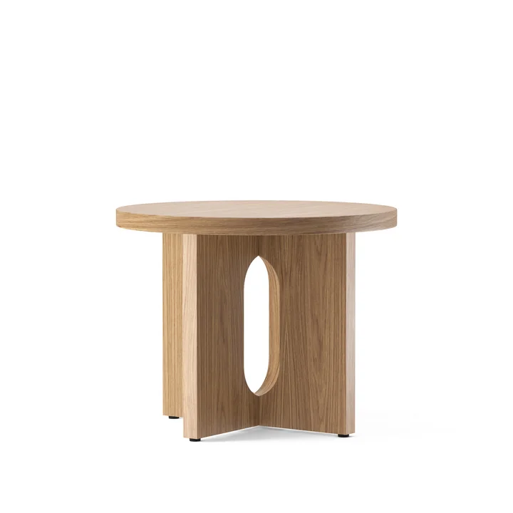 Androgyne Side table Ø 50 cm, natural oak from Audo