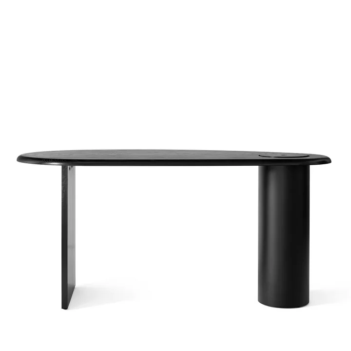 Eclipse Desk, dark oak / black from Audo