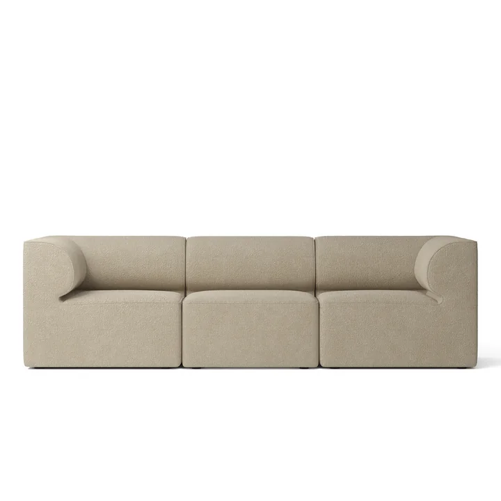 Rounded upholstered sofa