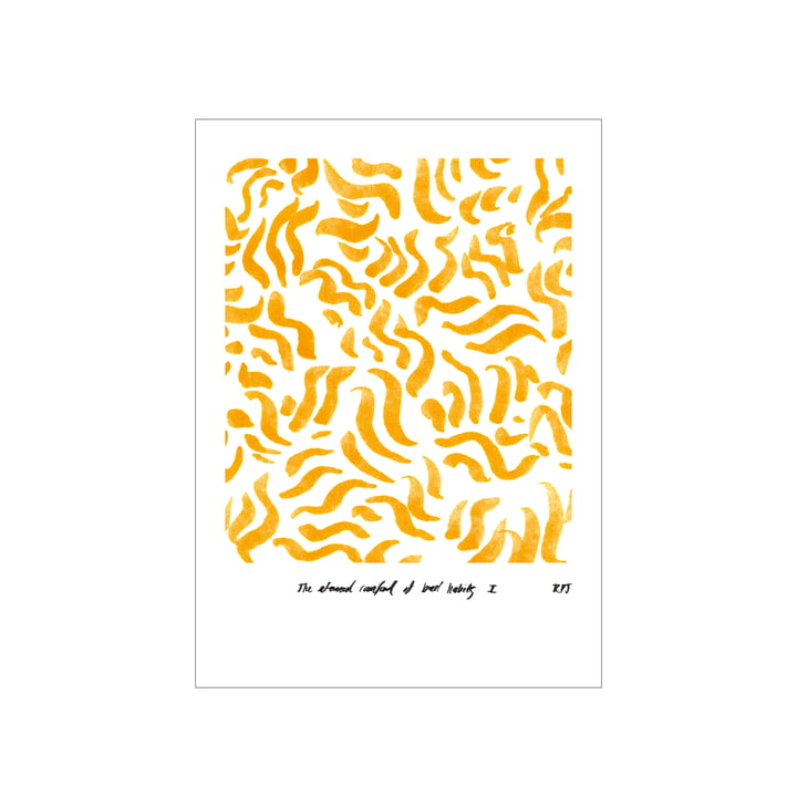 Comfort Poster 50 x 70 cm from Paper Collective , yellow