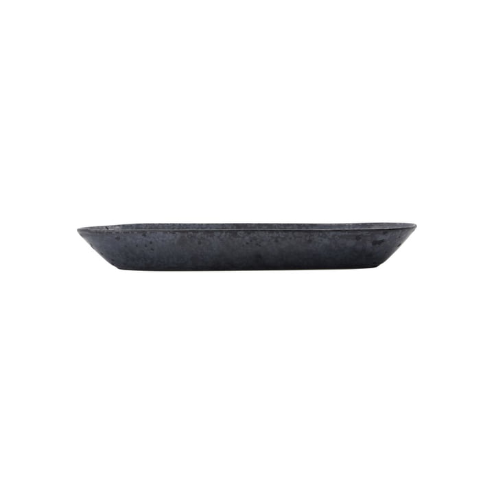 Pion Serving bowl 35 x 1 1. 5 x 4. 5 cm from House Doctor , black / brown