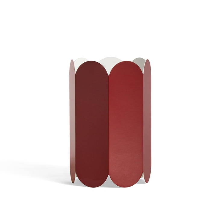 Arcs Lampshade Ø 20 x H 30 cm by Hay in the colour auburn red
