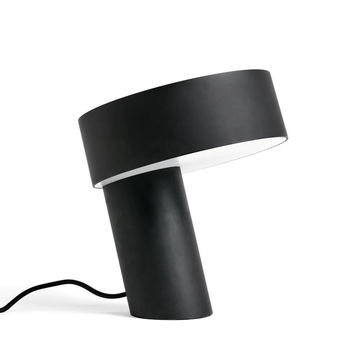 Slant Table lamp by HAY in 28 cm in the colour soft black