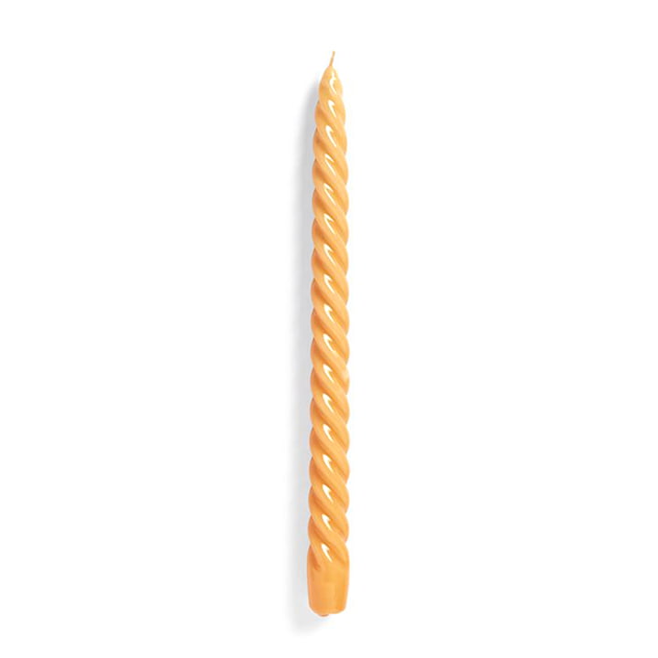 Spiral Stick candle H 29 cm from Hay in color tangerine
