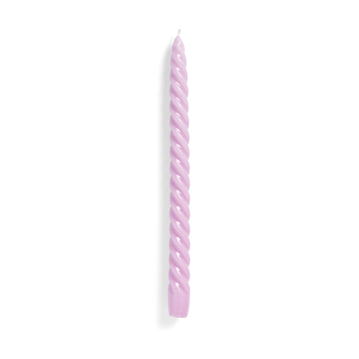 Spiral Stick candle H 29 cm from Hay in color lilac