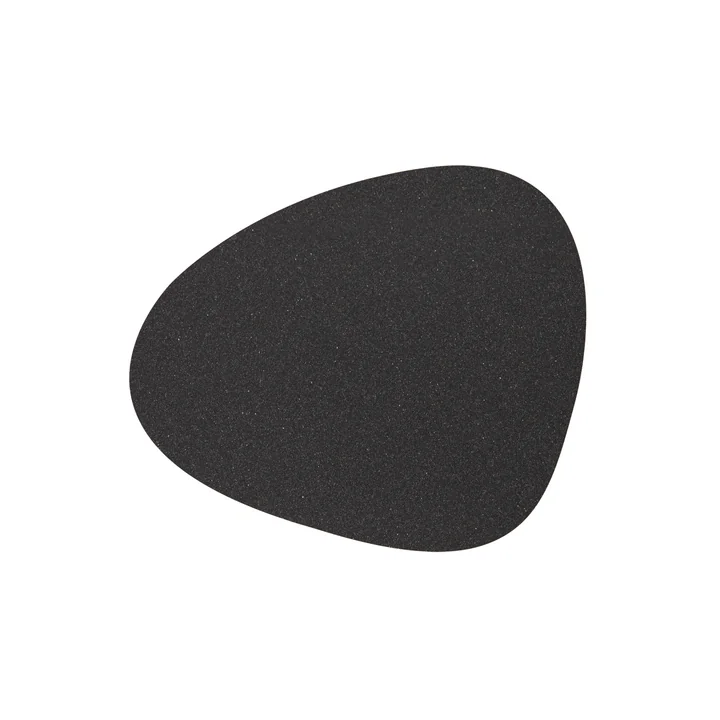 Lind DNA - Placemat Curve S 24 x 28 cm, Core mottled anthracite