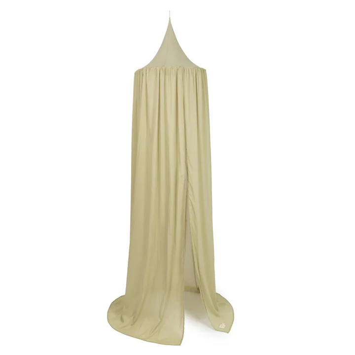 Vera Canopy bed, 250 x 50 cm by Nobodinoz in linden green