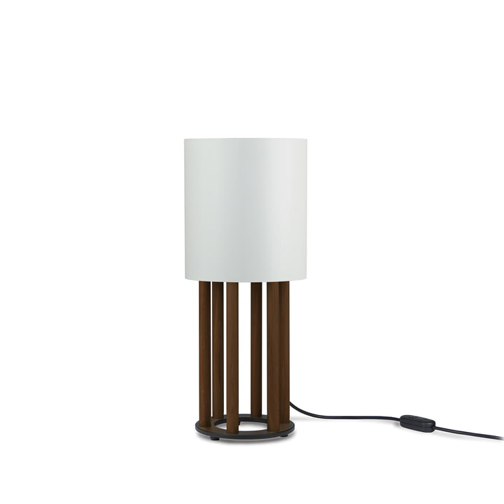 LINN LITTLE VERTICAL Table lamp from Maigrau in smoked oak, white