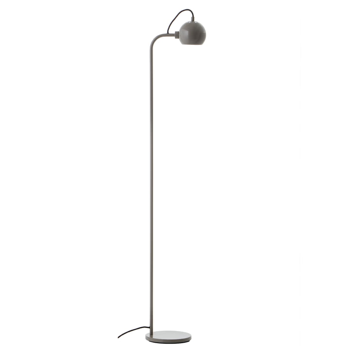 Ball Single Floor lamp, warm grey glossy from Frandsen