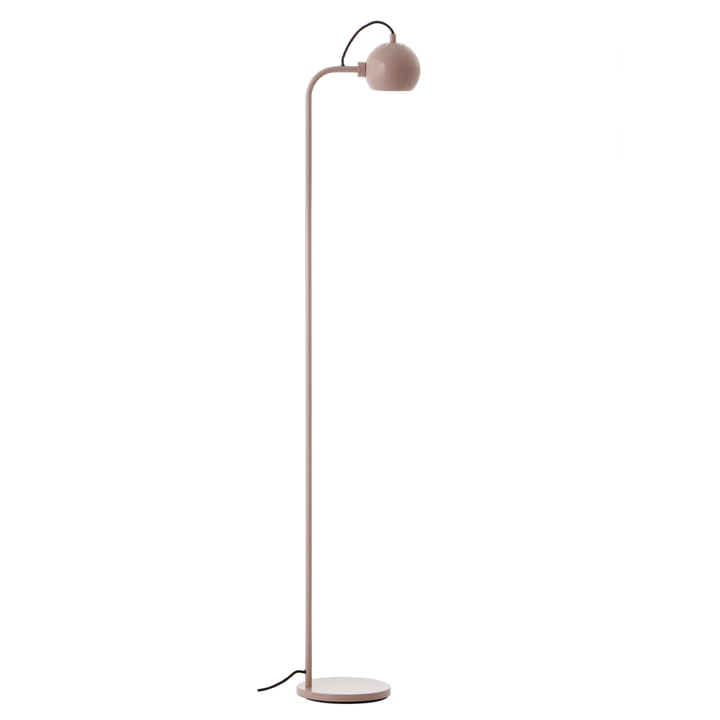 Ball Single Floor lamp, nude glossy from Frandsen