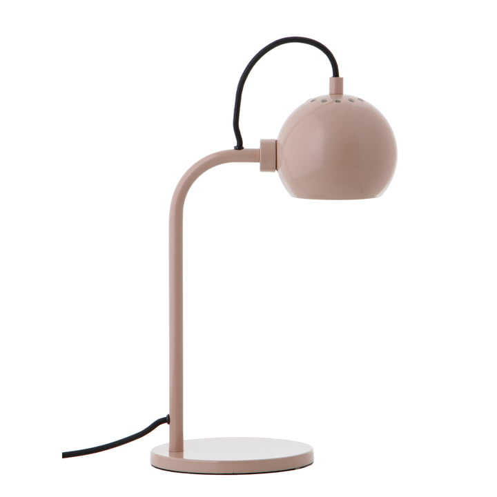 Ball Single Table lamp, nude glossy from Frandsen