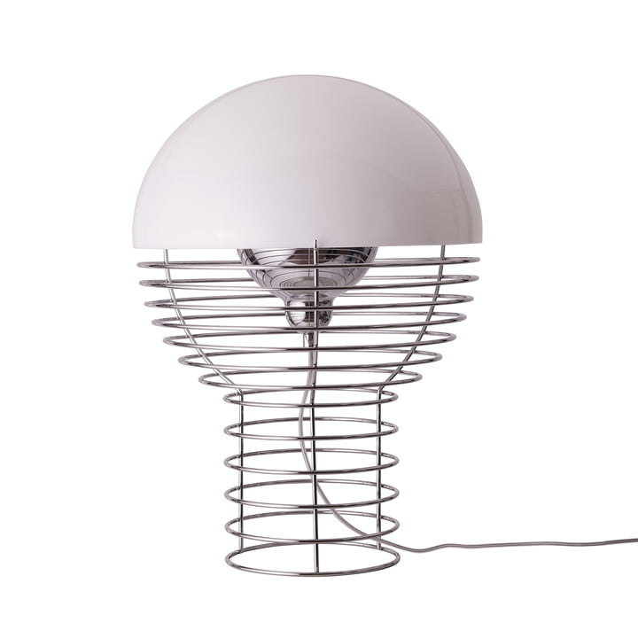 Wire Table lamp Ø 40 cm, white by Verpan