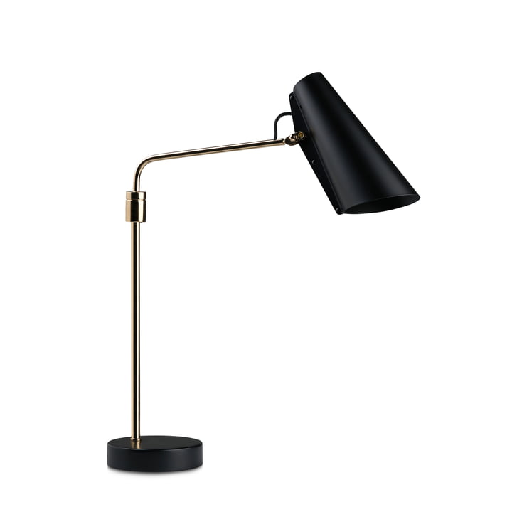 Birdy Swing Table lamp from Northern in the version black / brass