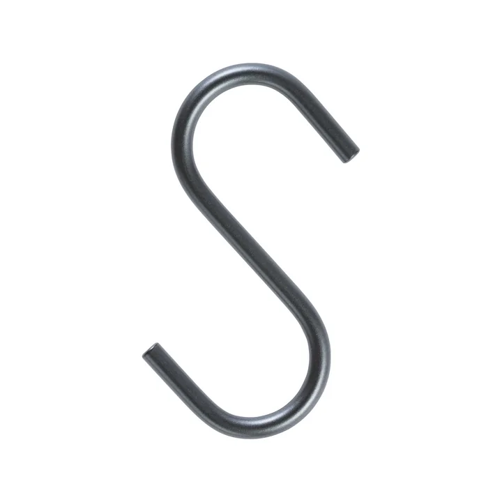 S Hook coat hook by Lind DNA in black