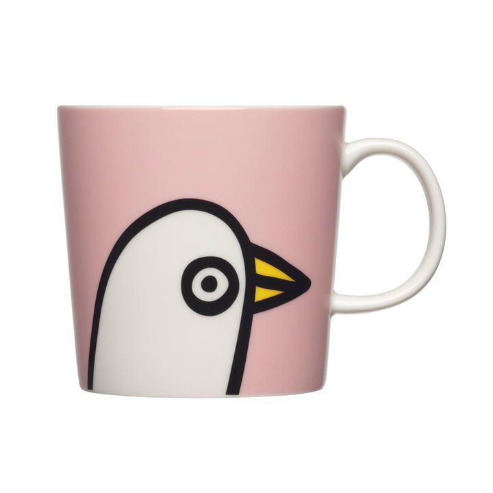 Iittala - Oiva Toikka Mug with handle 0.3 l, Birdie pink