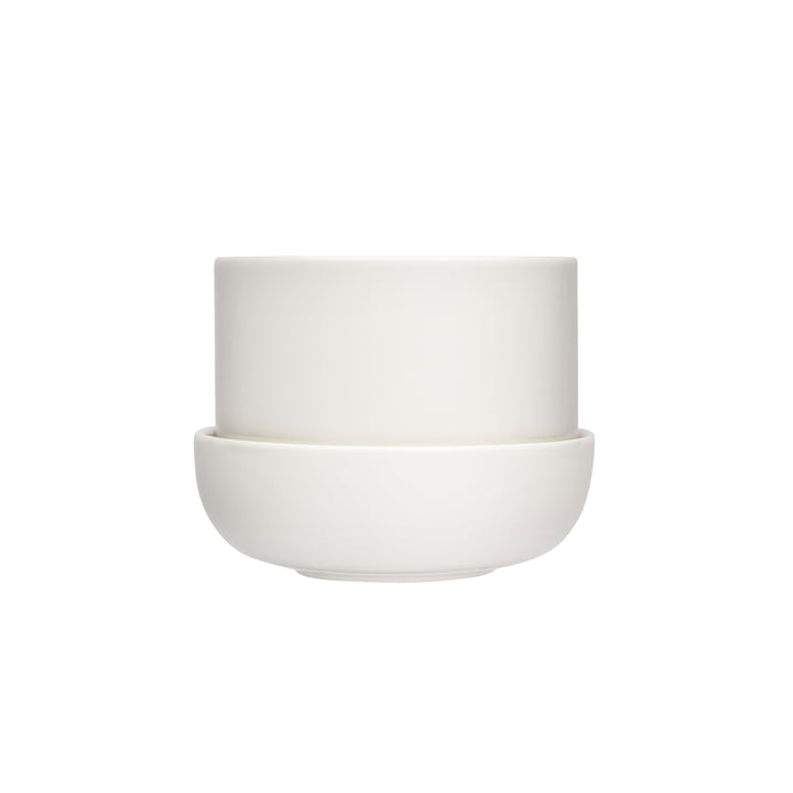 Nappula Flowerpot with saucer 170 x 130 mm from Iittala in white