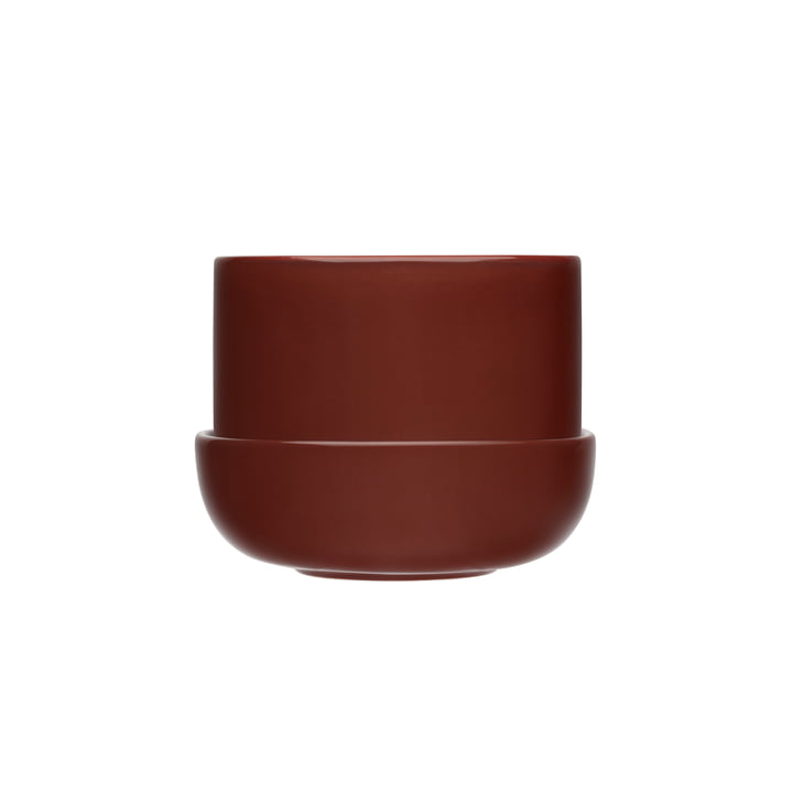 Nappula Flowerpot with saucer 170 x 130 mm from Iittala in brown
