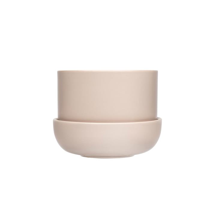 Nappula Flowerpot with saucer 170 x 130 mm from Iittala in beige