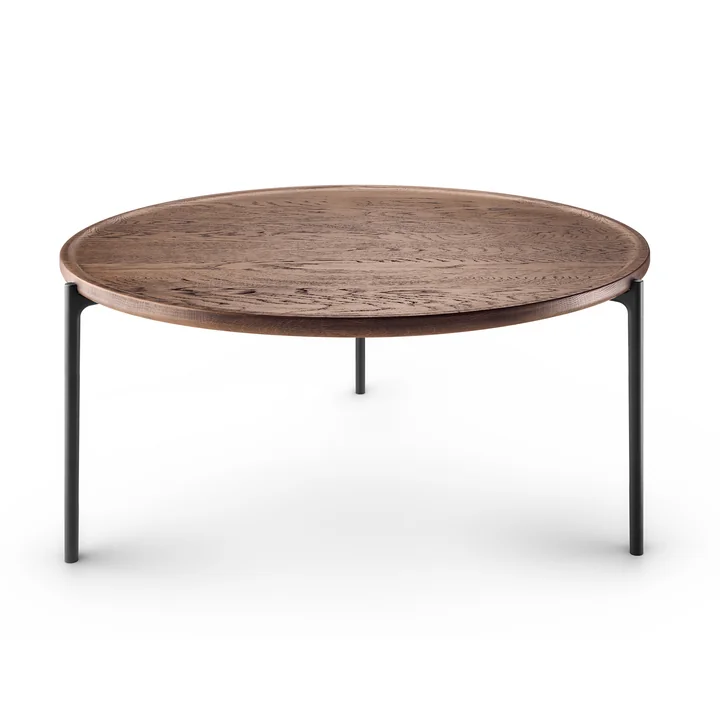 Savoye Coffee table, Ø 90 x H 42 cm from Eva Solo in smoked oak / black