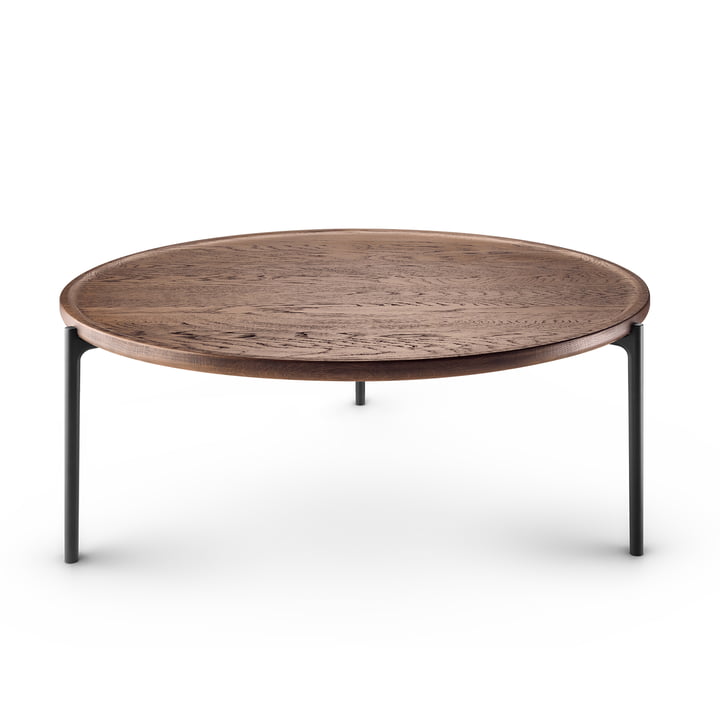 Savoye Coffee table, Ø 90 x H 35 cm, smoked oak / black from Eva Solo