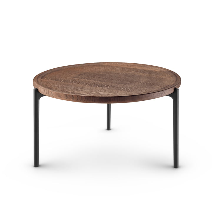 Savoye Coffee table, Ø 60 x H 35 cm, smoked oak / black from Eva Solo