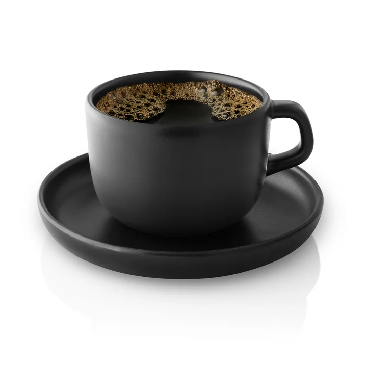Nordic Kitchen Cup with saucer from Eva Solo in black