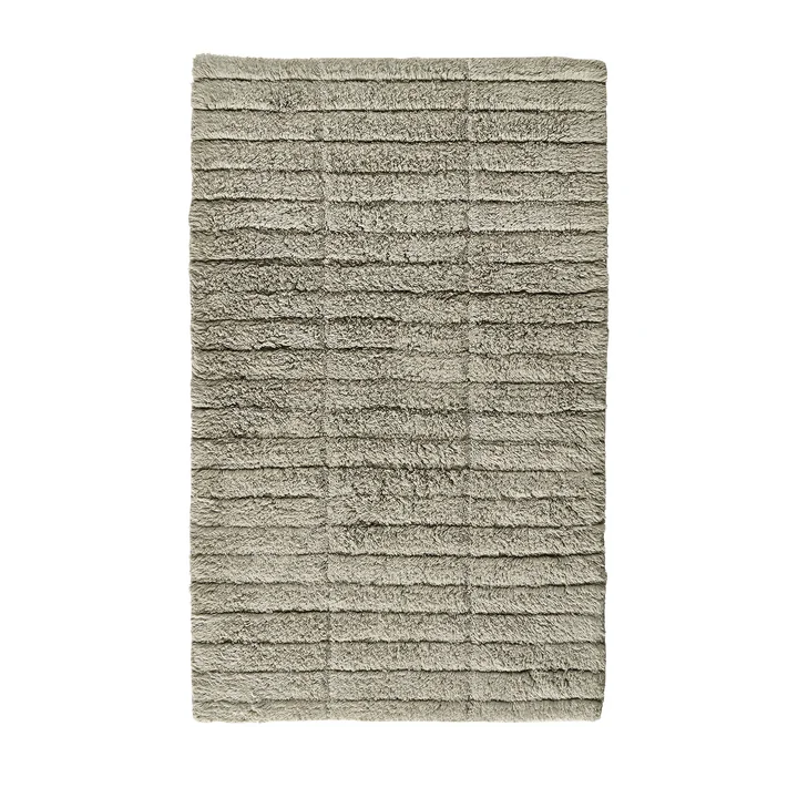 The soft Tiles bathroom mat from Zone Denmark , 50 x 80 cm, eucalyptus green