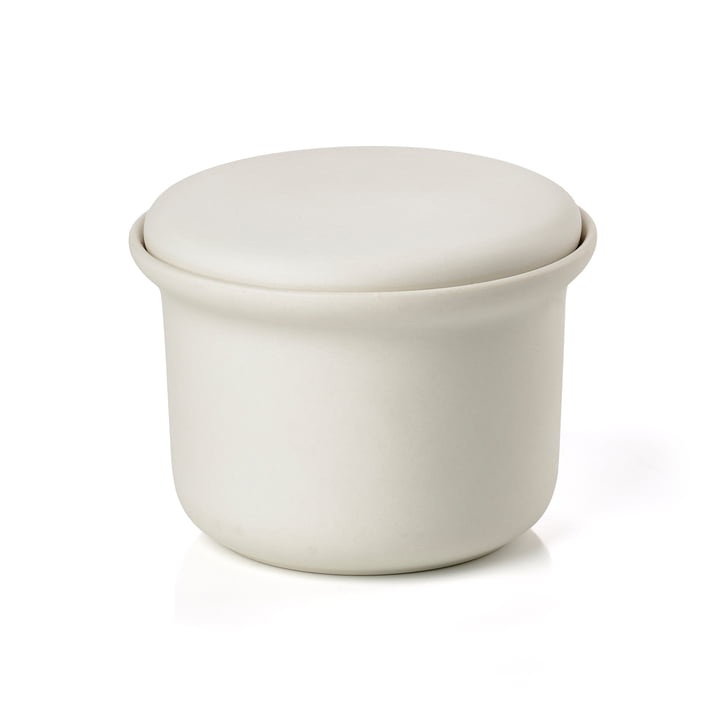 Inu Jar with lid from Zone Denmark in the color offwhite