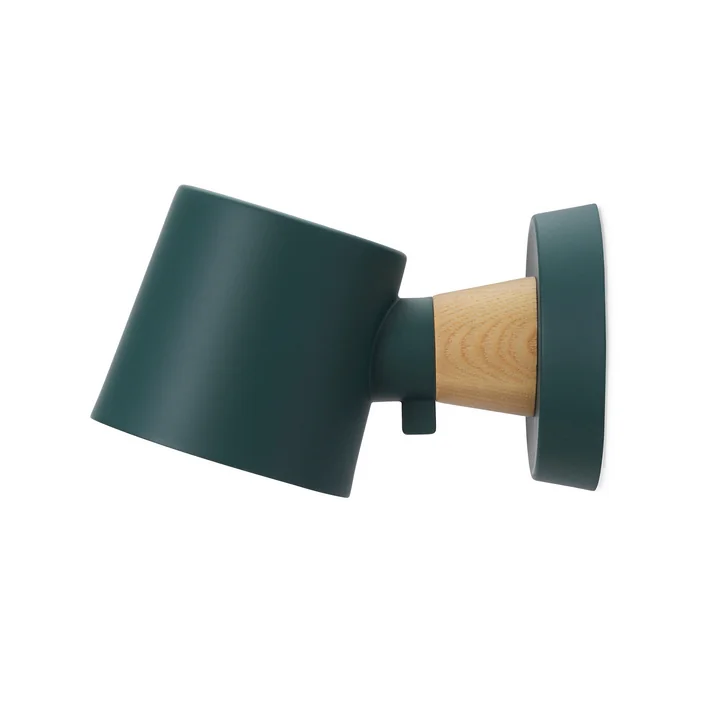 Rise Wall lamp with wall bracket from Normann Copenhagen in petrol green
