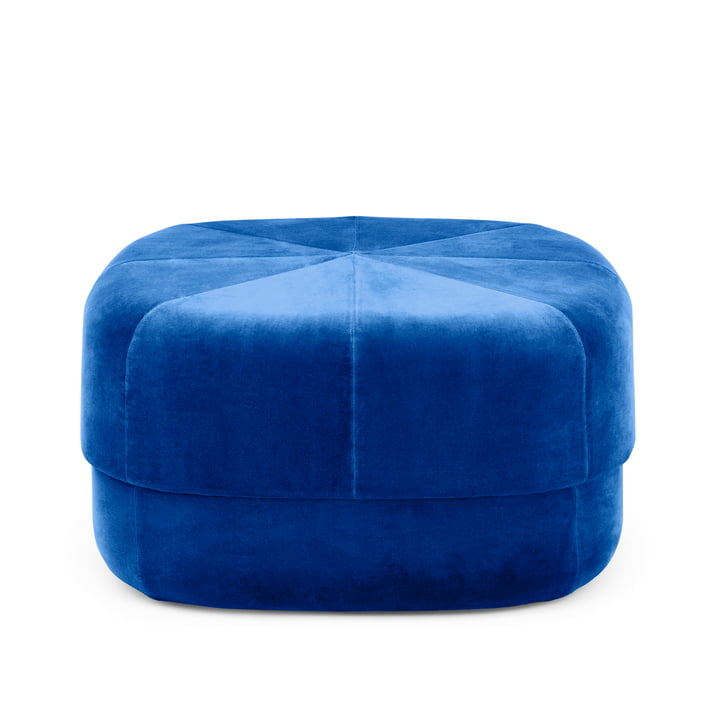 Circus Pouf large from Normann Copenhagen in electric blue velour