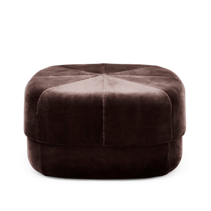 Circus Pouf large from Normann Copenhagen in coffee velour