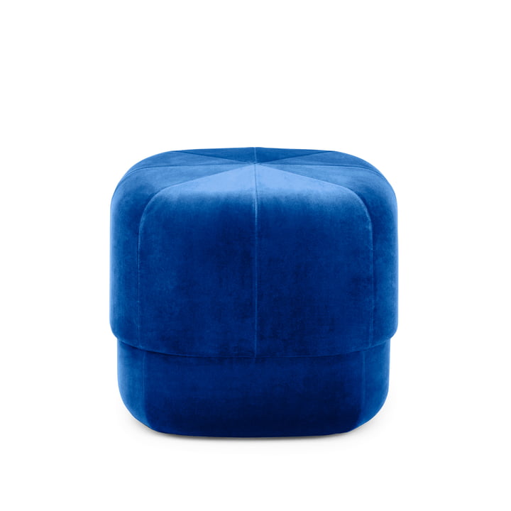 Circus Pouf small from Normann Copenhagen in electric blue velour