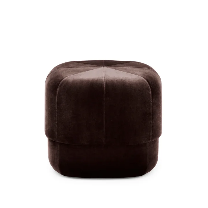 Circus Pouf small from Normann Copenhagen in coffee velour