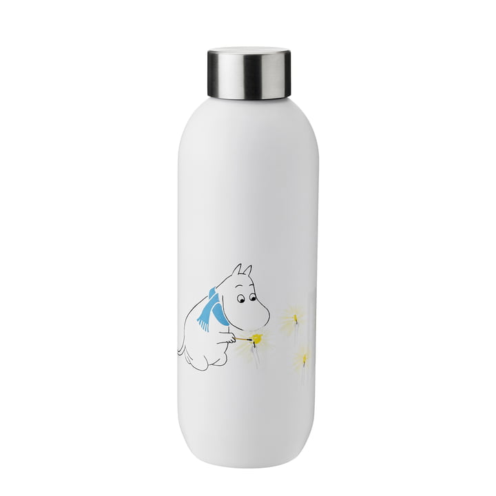 The Keep Cool Moomin drinking bottle 0,75 l from Stelton in frost