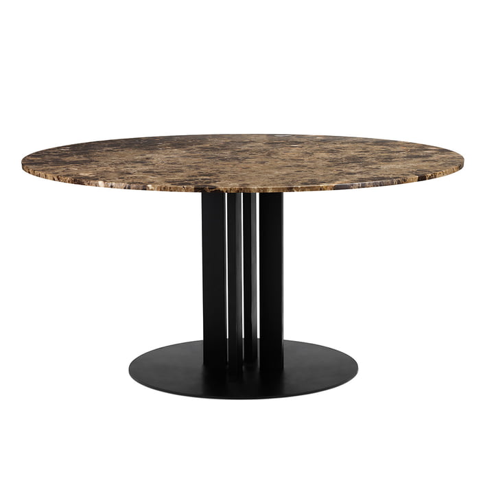 Scala Table Ø 150 x H 75 cm from Normann Copenhagen in marble coffee