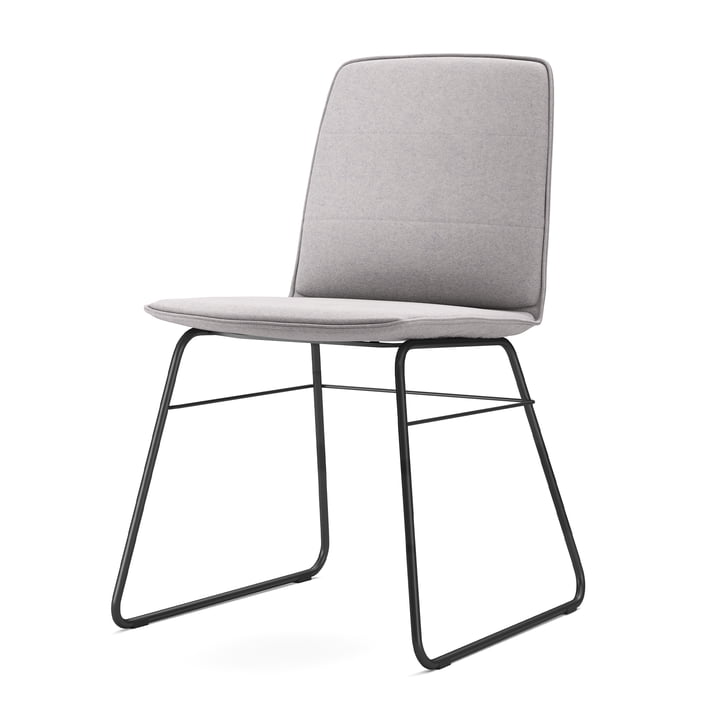 118 Chair with cover by freistil in silver grey (7405)